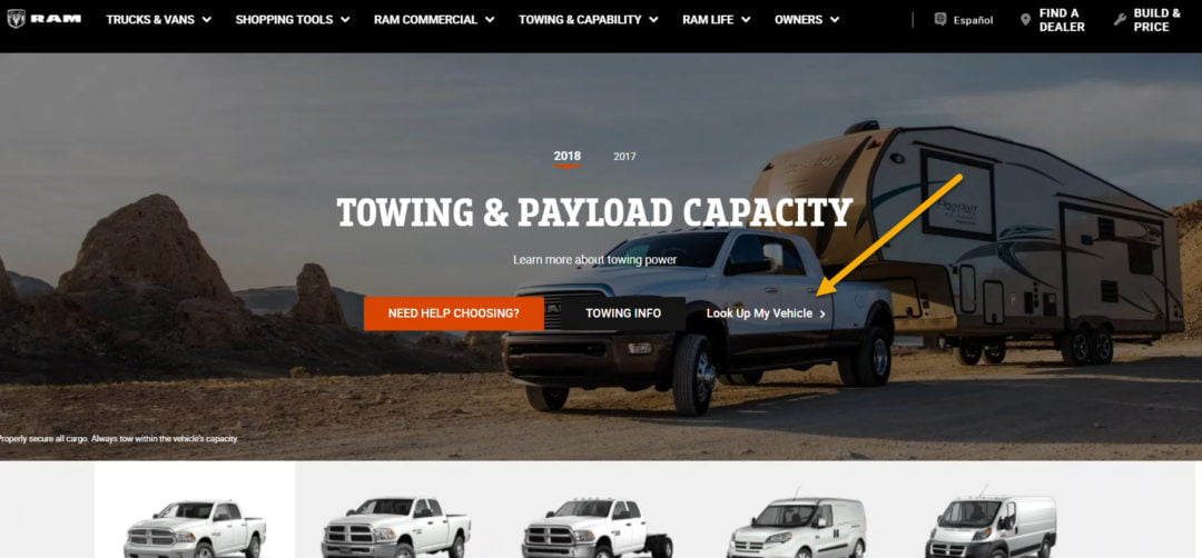 Dodge Ram Towing Capacity By Vin