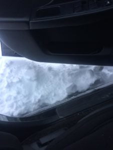 stuck in snow
