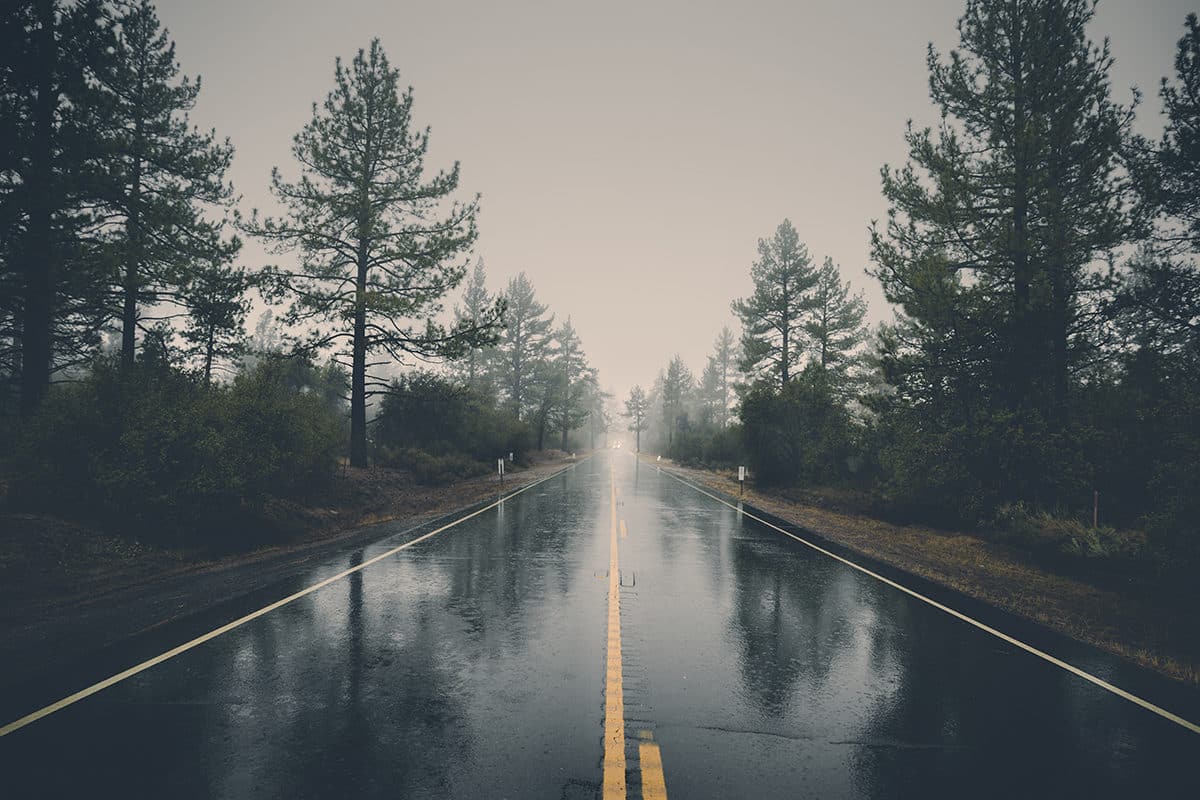 Calculate stopping distance on wet roads