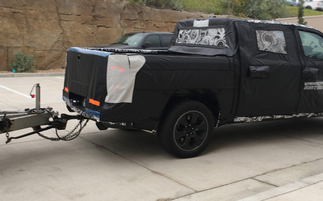 New vehicle under wraps as a testmule