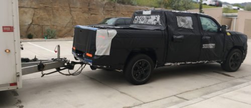 New vehicle under wraps as a testmule