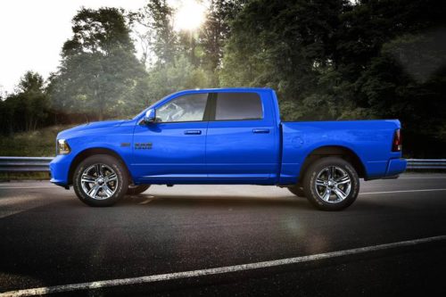 bright blue half ton