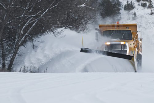 winter roads wy