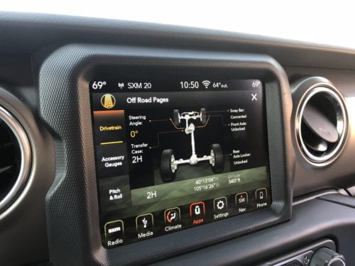 Wrangler JL touchscreen