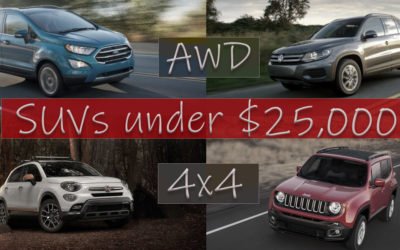 New SUVs Under $25000 with AWD or 4×4