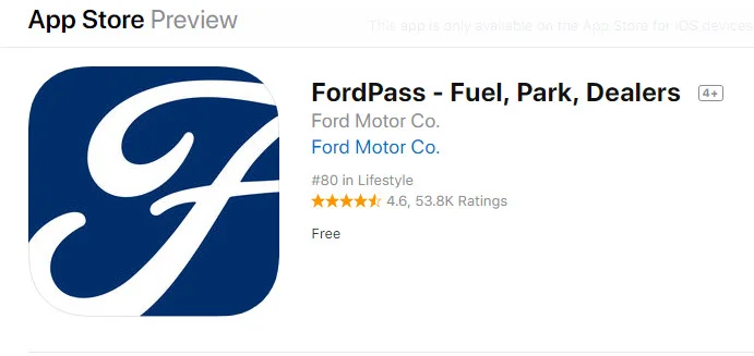 Ford Pass App Icon